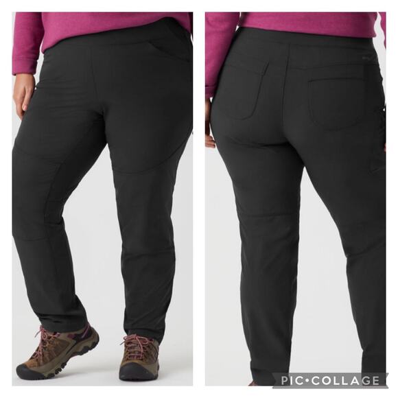 Duluth Trading Black Flexpedition Slim Leg Pants NEW Size 16 - Picture 1 of 7